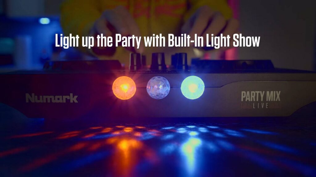 Luces incorporadas en la Numark Party Mix