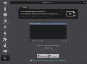 control remote virtualDJ hemos conectado iphone cambiar skin